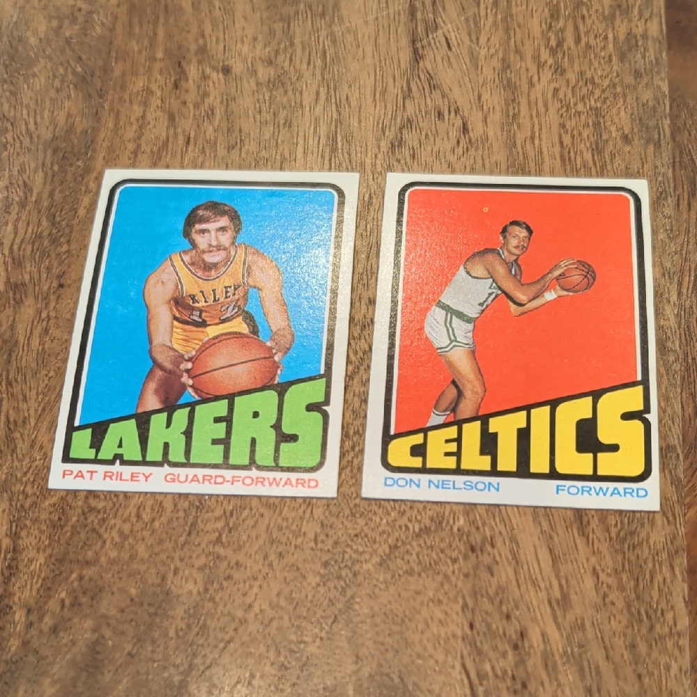 Vintage Lakers and Celtics Basketball Cards